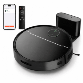 ANSFIL 3 in 1 Robot Vacuum/Mop/Sweep Combo with Smart App&Voice Control,2-in-1 Tank, 4500pa Suction, Q10S